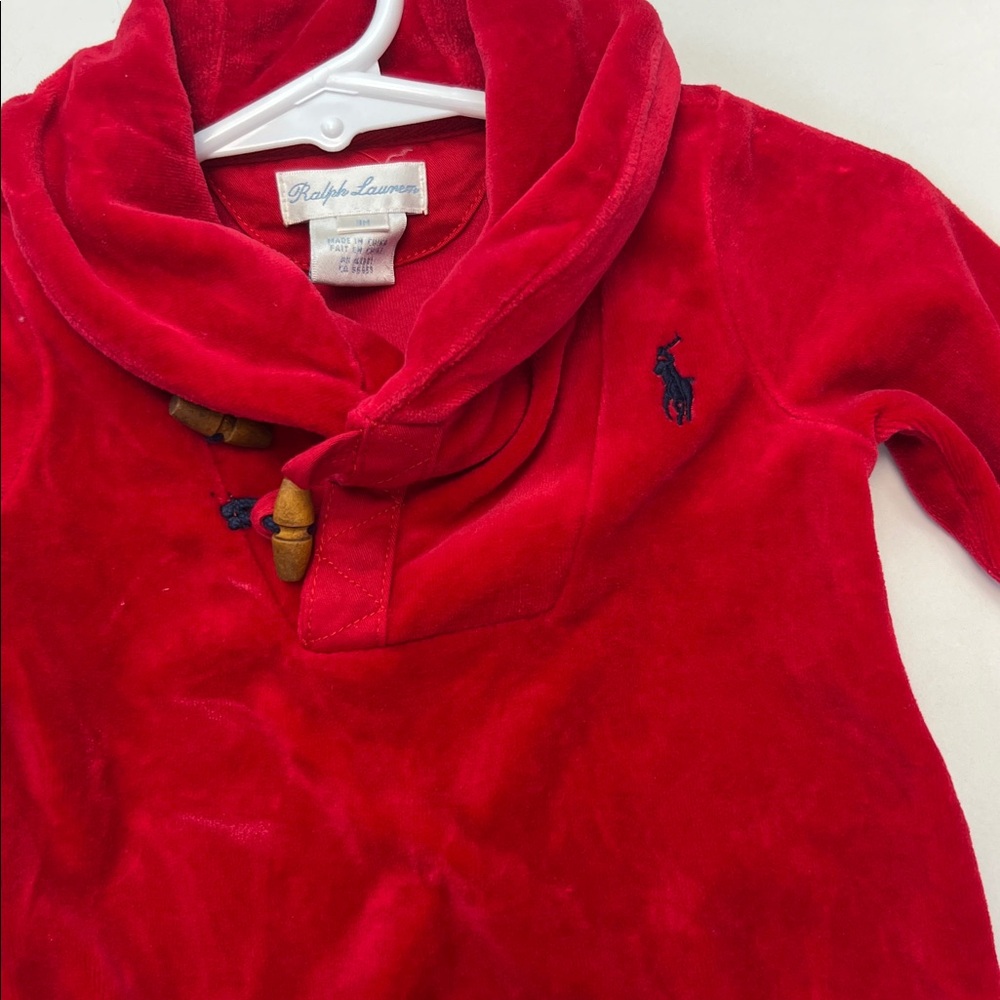 Baby Ralph‎ Lauren Vibrant Red romper